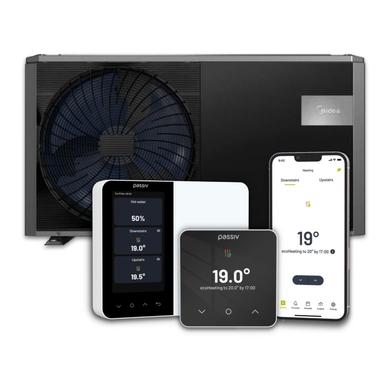 Passiv Smart Thermostat + Midea heat pump